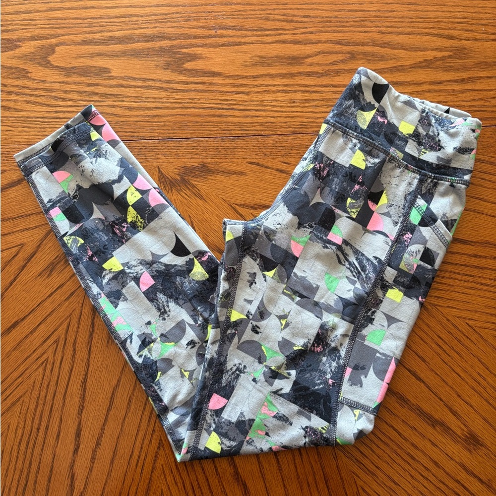 Colorful Geometric Patterned Leggings